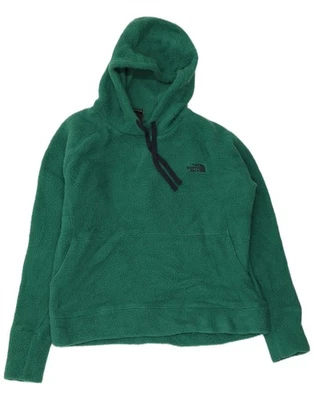 THE NORTH FACE Womens Fleece Hoodie Jumper UK 18 XL Green Nylon CA04 - Image 1 of 4