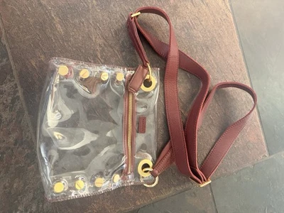 HAMMITT CLEAR TONY PEQUEÑO CARDINAL Correa de cuero rojo borgoña Foto 1 de 4