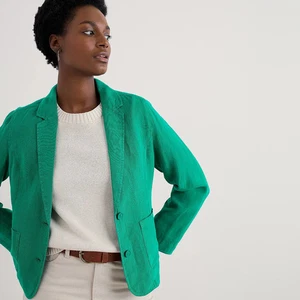 Seasalt Cornwall Blinker Linen Blazer. Glade. Size 16. BNWT. RRP £89.95 - Picture 1 of 5
