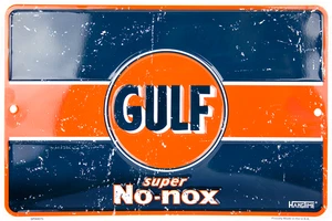 Gulf Super No-nox  8" x 12" Metal Sign - Picture 1 of 1