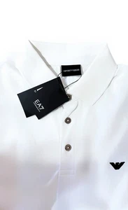 Men’s Emporio Armani Polo Shirt Logo Tee Luxury Short Sleeve Casual - Picture 1 of 2