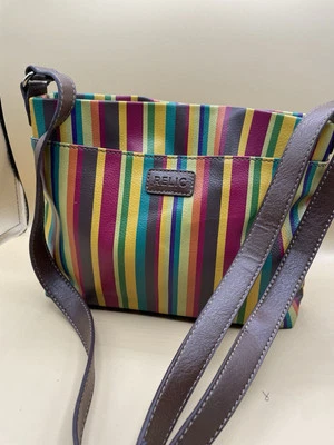 Cartera a Rayas RELIQUIA Vintage Look Retro Bolso MULTICOLOR  Foto 1 de 4