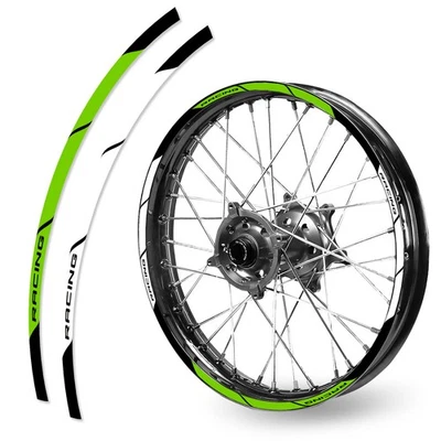 Green P04B MX Bikes Strips Rim Sticker For TM Racing 450EN EN450F 07-2021 Foto 1 de 4