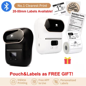Phomemo M110 Bluetooth Thermal Printer Portable Wireless Label Maker Sticker LOT - Picture 1 of 29