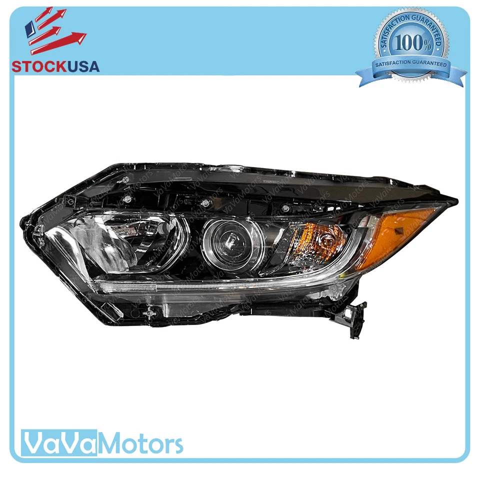 Fits 2019 2020 2021 2022 Honda HRV HR-V Halogen w LED DRL Headlight Left Driver - Image 1 of 4