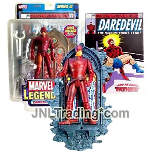 NEW 2002 Series III Marvel Legends 7" Figure DAREDEVIL with Comic and Wall Base - Picture 1 of 1