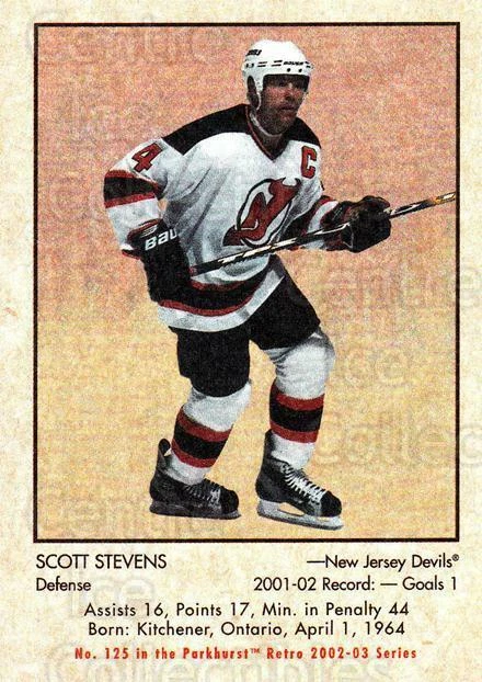 2002-03 Parkhurst Retro Minis #125 Scott Stevens - Image 1 of 1