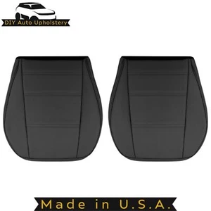 1999-2004 For Ford Mustang V6 Leatherette Front Bottom Seat Covers Dark Charcoal - Picture 1 of 8