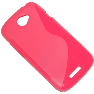 SSYL CUSTODIA TPU SILICONE COVER BACK GLOSSY GEL CASE NOKIA HTC ONE S PINK ROSA - Immagine 1 di 4