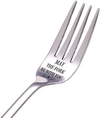 May The Fork Be With You Engraved Fork Gift For Someone Special