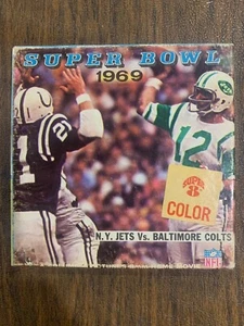 1969 Super Bowl III NY Jets vs Colts 8mm Film in ORIGINAL BOX Color Joe Namath - Picture 1 of 5