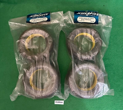 Jconcepts Double Dee's 1/8th R/C Truck Tires No. 3011-01 SET OF 4 TIRES. - Image 1 of 4