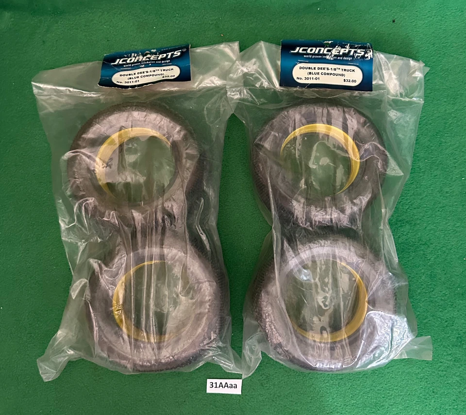 Jconcepts Double Dee's 1/8th R/C Truck Tires No. 3011-01 SET OF 4 TIRES. - Image 1 of 4