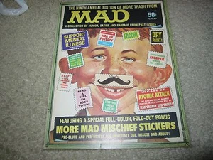 MORE TRASH FROM MAD #9 MISSING COLOR INSERT AND TAPE ON THE LOWER COVER NICE! - Picture 1 of 10