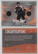 2003-04 In the Game-Used Signature Series Game-Day Jerseys Silver John LeClair