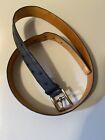 Mens Coach Ostrich Leather Belt Handcraft Made In Italy Sz 36