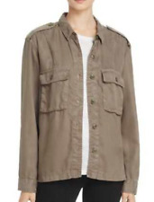 NWT Soft Joie Gionna Military Shirt Jacket XXS Green/"Dusty Clover" $198