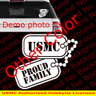 Usmc Marines Proud Family Military Style Name Tag Vinyl Car Window Decal Ay070