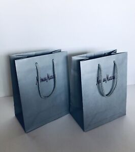 X2 NEIMAN MARCUS Small 7"x 9"x 4" Shopping Gift Paper Bags 