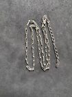 4.9g Vintage Sterling Silver 925 Paper Clip Chain 16”-18.5” Jewelry lot M