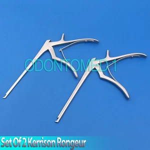 Juego de 2 instrumentos ortopédicos Kerrison Rongeur 7" eje 1 mm + 2 mm 45° de mordida hacia arriba - Imagen 1 de 3
