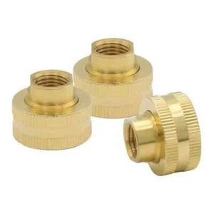 Hooshing 1/4" NPT to 3/4" GHT Garden Hose Adapter Double Female Brass Swivel ... - Picture 1 of 3