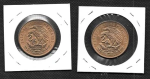 Mexico 20 Centavos x 2 1969 Circulated Coins  High Grade VF - Picture 1 of 2