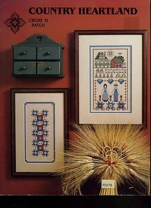 Cross 'n Patch Cross Stitch Pattern Country Heartland (Farm) Samplers 1987 - Picture 1 of 1