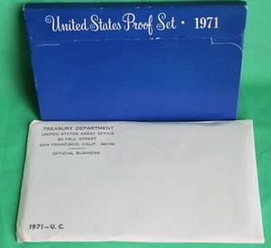 Juegos de monedas anuales de Estados Unidos 1971 prueba y sin circular PDS 15 monedas - Imagen 1 de 4