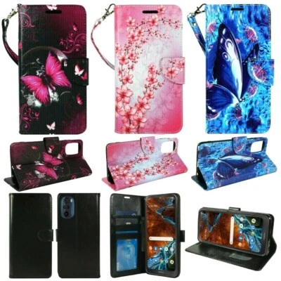 For Motorola Edge+ Plus (2022) PU Faux Leather Wallet Case Flip Stand Strap Card - Image 1 of 2