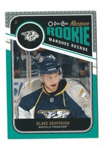 2011-12 Blake Geoffrion Nashville Predators OPC Marquee Rookie RC # 578   *147