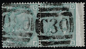 1873 GB Used Abroad Fine VALPARAISO C30 1/- Green SG150/Z84 Pl 13 QE-QF VG/FU - Picture 1 of 1