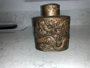 Ming Dynastie Bronze Grab Urne mit abnehmbarem Deckel - Top Zustand - Bild 1 von 6