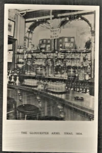 DUT Xmas 1934 Postcard, "Beer is Best", The Gloucester Arms, Kensington (?) - Bild 1 von 1