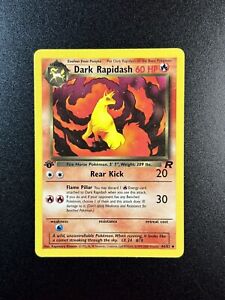 Pokémon TCG 1st Edition Dark Rapidash 44/82 Non-Holo Team Rocket Card LP