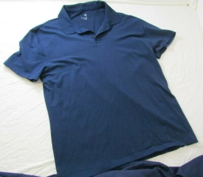 J. Ferrar Men's Golf Polo Navy Blue Size XLarge - Image 1 of 4