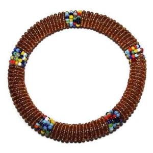 African Beaded Maasai Bangles Masai Bracelet Made in Kenya 12 - Picture 1 of 2