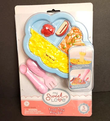 My Sweet Love ~ Juego de Bandeja de Comida ~ Para Muñecas Bebé ~ Accesorios para Muñecas ~ NUEVO Foto 1 de 3