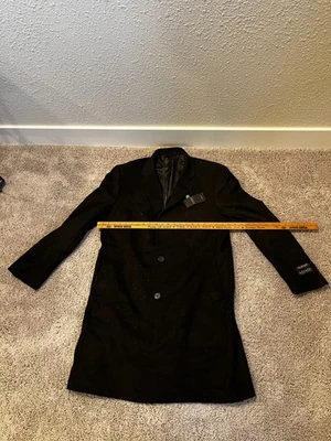 Abrigo Ralph Lauren Luther Hombre Negro Lana Italiana Cachemira Talla 44R Foto 1 de 4