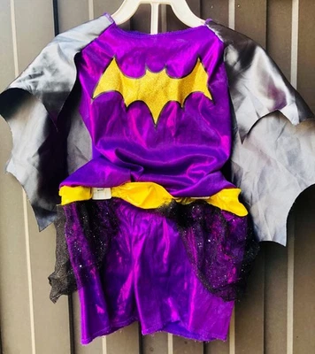 Vestido Disfraz DC Super Hero Niñas Batgirl Púrpura 4–6X Jakks Pacific Niños Foto 1 de 4