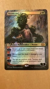 2XM Wrenn and Six English FOIL 1 Piece Texture MTG Expansion Art English wrenn a - Picture 1 of 7