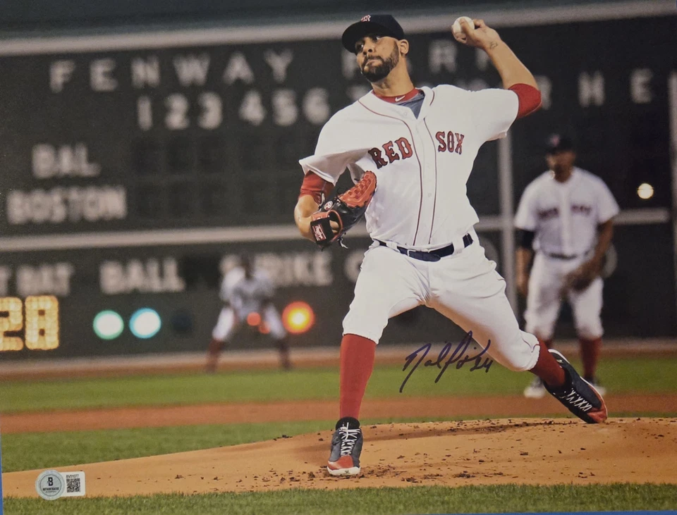 David Price Medias Rojas de Boston autografiado 11x14 certificado de autenticidad BAS Foto 1 de 1