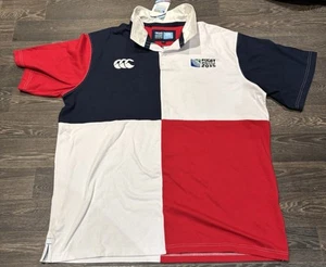 CANTERBURY Rugby Polo Shirt Mondiali 2015 Maglia Manica Corta Uomo 5XL - Foto 1 di 6