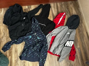 Nike Lot Of 4 Hoodies / Jackets Boys Size Large 3 Brands Champion - Picture 1 of 5