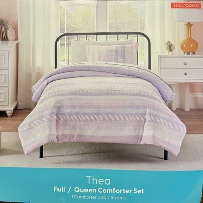 Juego de edredón completo/queen Kookaburra de Ugg Kids Thea - púrpura, rosa y blanco Foto 1 de 4