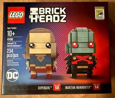 2017 SDCC Exclusive Lego 41496 Brickheadz Supergirl & Martian Manhunter -Sealed  - Image 1 of 4