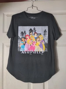 Disney Princess Girl’s Youth Short Sleeve Princess Royalty Black XL 15-17 - Picture 1 of 7