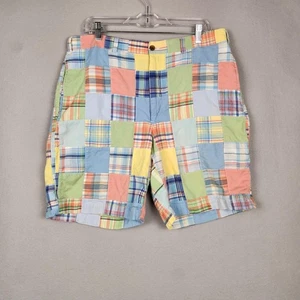 Pantalones Cortos Brooks Brothers 346 Para Hombre 38 Patchwork Madrás Cuadros Preppy Verano Clásico - Imagen 1 de 8