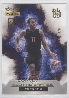 2022 Wild Card Matte SP Exclusive White Background - Blue /8 Scottie Barnes - Image 1 of 2