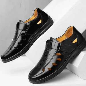 Herren Fischer Sandalen Geschlossene Zehe Schnalle Sommer Freizeit Atmungsaktiv Sandalen Schuhe - Bild 1 von 7